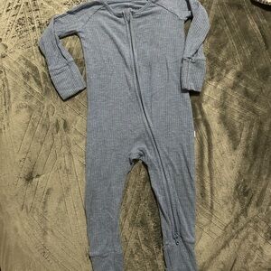 Little Sleepies Heather Blue zippy